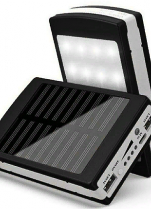 Павербанк на сонячній батареї ukc solar power bank 90000mah / потужний сонячний повербанк з ліхтарем