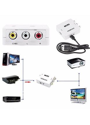 Конвертер hdmi-av(rca) 5