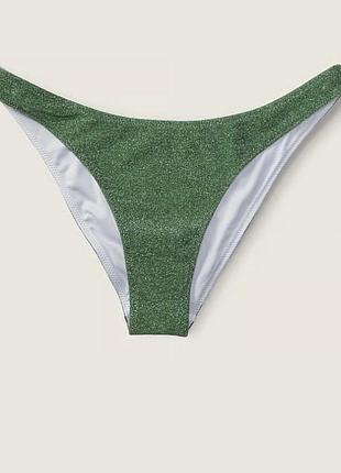Плавки pink by victoria's secret зеленi shimmer brazilian bikini bottom