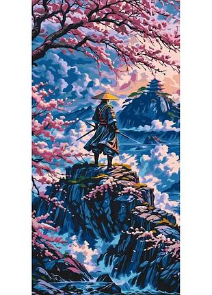 Картина по номерам "путь самурая" lw5134, 40х80 см