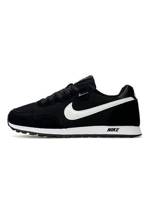 Кроссовки nike md runner 2 black white