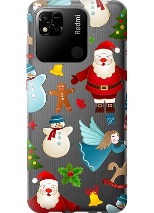 Чехол 2d пластиковый на телефон xiaomi redmi 9c новогодний 1 "4614t-2035-58250"
