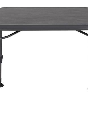 Складной кемпинговый стол bo-camp logan 80x60 см grey из алюминия, регулируемая высота 57–72 см
