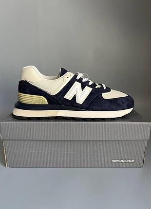 Кроссовки new balance 574 legacy blue/white брак 45й 29см