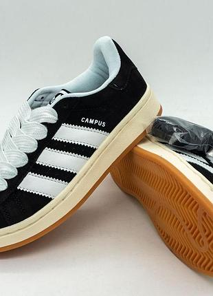Кроссовки adidas campus черные 39. размеры в наличии: 38, 39.