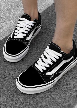 Кеди vans old skool classic black white 36й 23см