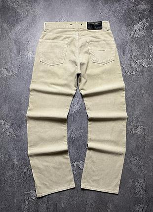 Vintage винтажные вельветовые штаны stone island denim стон айленд деним big logo casual кэжуал size 33 размер 33