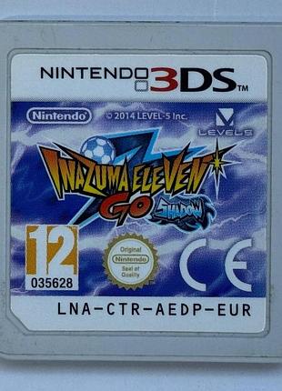 Inazuma eleven go shadow (без коробки), б/у, английская версия - картридж для nintendo 3ds