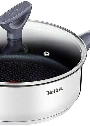 Сковорода глубокая 24 см антипригарное покрытие для кухни tefal мс0632