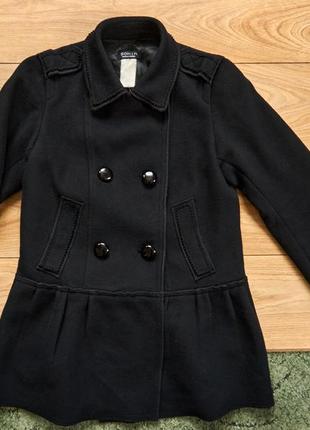 Женское шерстяное короткое пальто3 фото