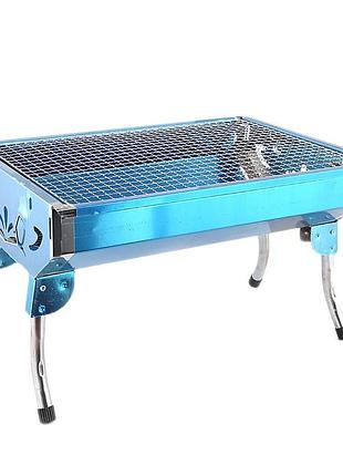 Переносний мангал із решіткою для шашлику та гриля gp-4274 48*33*29cm