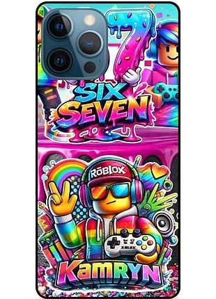 Силіконовий чохол six seven шість сім для xiaomi samsung motorola nokia iphone zte vivo oppo realme roblox 05