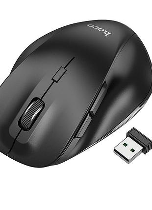 Беспроводная оптическая мышка hoco gm24 частота 2.4g bluetooth 3.0/5,2 v с чувствительностью от 1000 до 1600 dpi black
