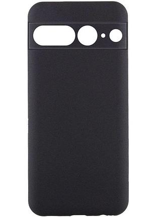 Чехол tpu getman liquid silk full camera для google pixel 7 pro черный / black