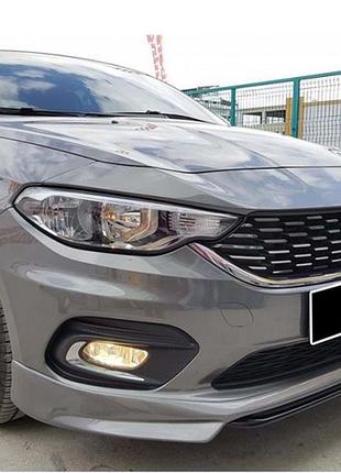 Передня lip накладка dpt (під фарбування) для fiat tipo 2016- рр