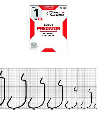 Гачок-офсет (2312nsb) cobra predator (сер.co502/ k050) *3шт.