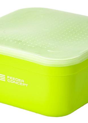 Коробка рибол. для зберігання наживки fc feeder bait box l 170×170×90 / l