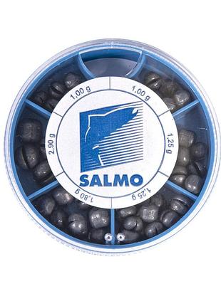 Грузило розрізне (набір) salmo дробинка kp 100г (2х0,6/2х1/2х1,25г)