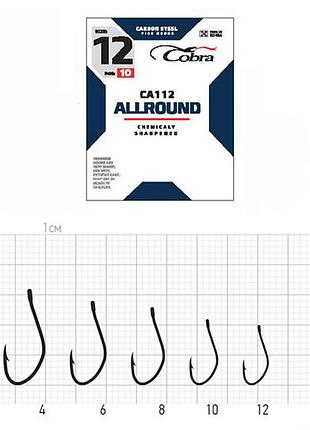 Крючки cobra allround aji сер. ca112 разм.004 10шт.