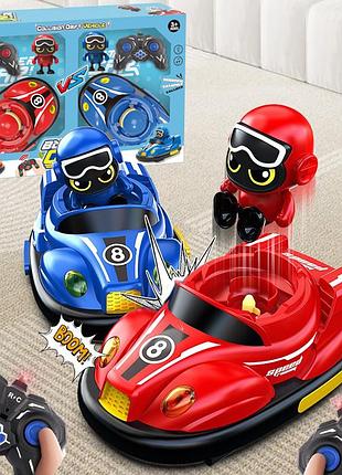 Машинки на радіокеруванні bumper car червоного та синього кольору (809)