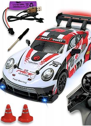Дрифт машинка на радіокеруванні porsche 4wd (8606r) червоний