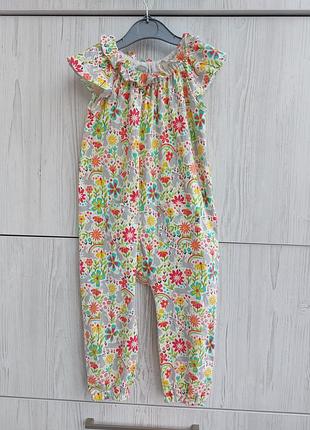 Летний комбинезон frugi для девочки 18-24м на рост 86-92см