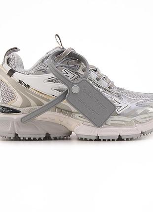 Белые кроссовки унисекс off white be right back white silver х офф вайт 38