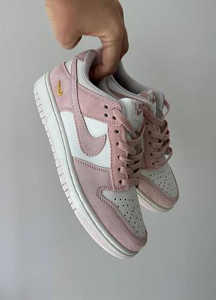 Женские кроссовки nike dunk low pearl pink sail найк дак розовые данки