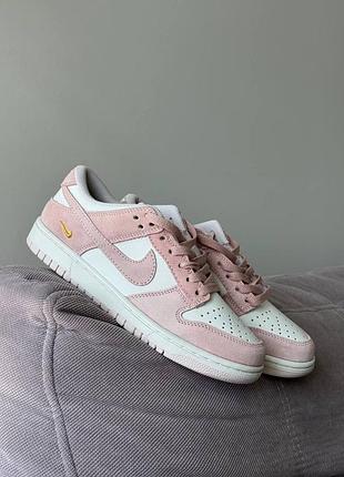 Жіночі кросівки nike dunk low pearl pink sail найк данк рожеві данки