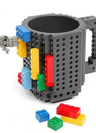 Кухоль lego брендовий 350мл gray