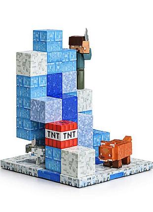 Магнітний конструктор minecraft magnet world 48 деталей — магнітні блоки з фігурками, арт. t9912