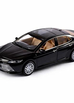 Металева машинка автопром toyota camry 14,5 см 1:34 — чорна, світло, звук, інерційна