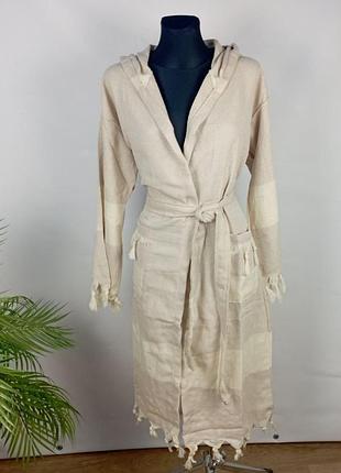 Халат пештемаль mt beige l-xl