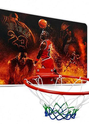 Баскетбольное кольцо для улицы maxland hoops 35 см со щитом 60×40 см, под мяч №7, bk-850301