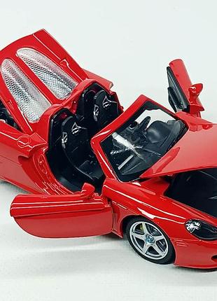 Машинка автопром «porsche carrera gt scale» червона (19 см) 68242a