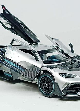 Машинка автопром mercedes-amg one, масштаб 1:24, (20 см), сіра ap7705/3