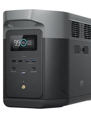 Портативная зарядная станция ecoflow delta 2 max (2048 вт·ч, 2400 вт/3100 вт) — автономное питание для дома и поездок