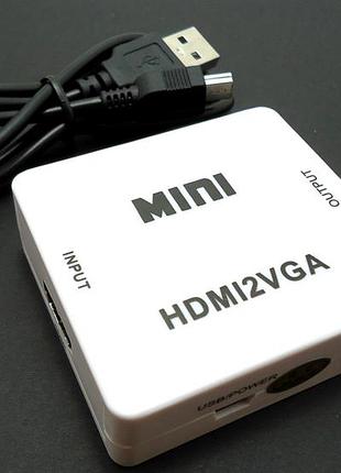 Переходник-конвертер с hdmi в vga (hdmi2vga 1080p)