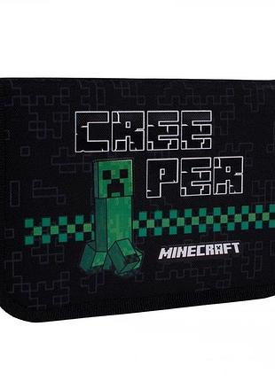 Пенал твердий "yes" 533631 одинарний з двома клапанами hp-04 minecraft time, шт