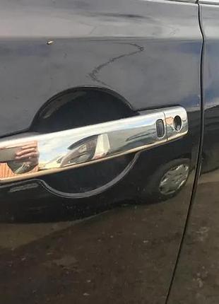 Накладки на ручки з чипом nissan qashqai (нісан кашкай) , неірж. 4 шт carmos