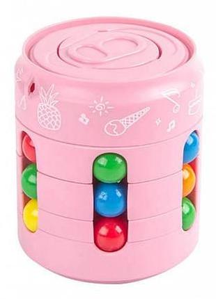 Головоломка антистрес fidget cans cube рожевий top shop ua_