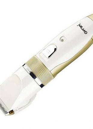 Машинка для стрижки волос gemei gm-6001 белая
