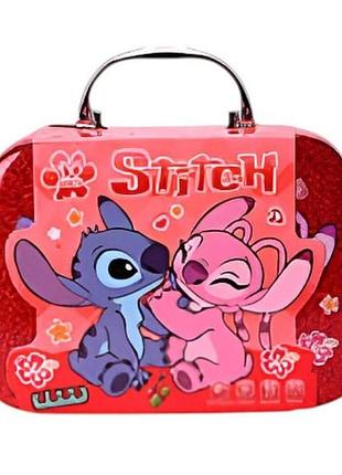 Набор детской косметики и аксессуаров для девочек стич 15 предметов 661-6 stitch красный