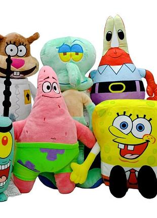 Набір м'яких іграшок star toys «спанч боб і друзі» - 6 персонажів 6756576-69-1
