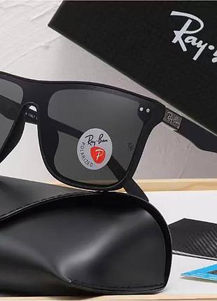 Чоловічі сонцезахисні окуляри з поляризацією ray ban (69092) чорні