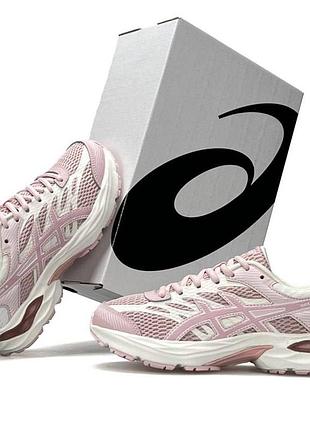 Жіночі повсякденні кросівки asics gel flux 4 рожеві модні шкіряні на літо красиві асікс гель флюкс популярні брендові для дівчат