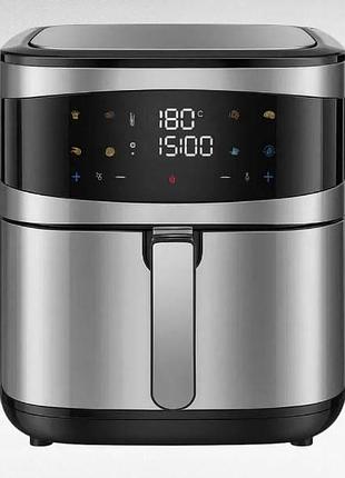 Фритюрница с двумя тэнами и съемной корзиной 12л 4200вт zepline zp-216 черная