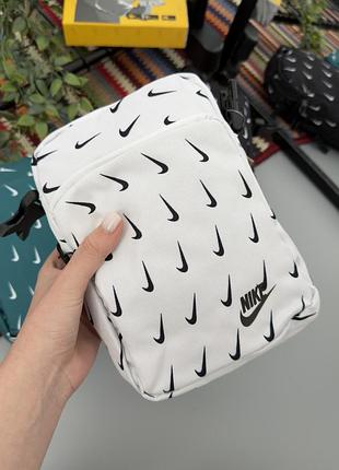 Nike сумка через плече / сумка на плече / найк / сумки / чоловічі сумки через плече / сумка чоловіча білий
