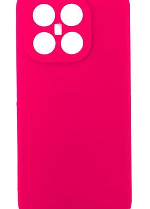 Чохол silicone cover для xiaomi 15t бампер із мікрофіброю рожевий