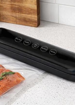 Кухонный вакуумный упаковщик vacuum sealer model 10 / вакууматор для продуктов / кухонный вакууматор 33х8,5х6см от сети